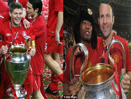 Những danh hiệu Champions League hai đội bóng đạt được trong thế kỷ XXI