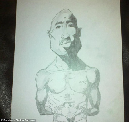 “Khai quật” tài vẽ tranh của “họa sĩ’ Dimitar Berbatov - 5 Ca sĩ nhạc rap Tupac Shakur