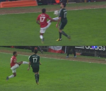 Cầu thủ Bayern không bị đuổi dù vào bóng nguy hiểm hơn Nani - 2 H.Long