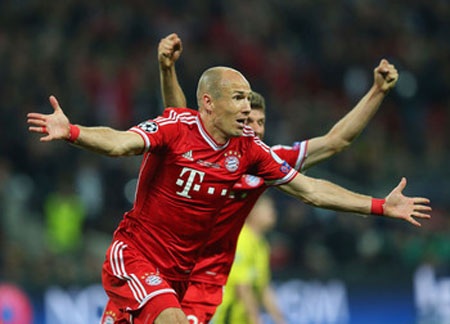 Robben áp sát Messi, Ronaldo trong cuộc đua Quả bóng vàng - 1 “Người hùng” trận chung kết Champions League, Robben được đánh giá là ứng cử viên số 3