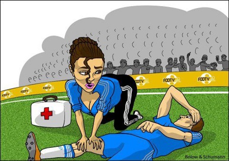 Biếm họa về “kịch sĩ” David Luiz - 8 Hay đơn giản, anh di