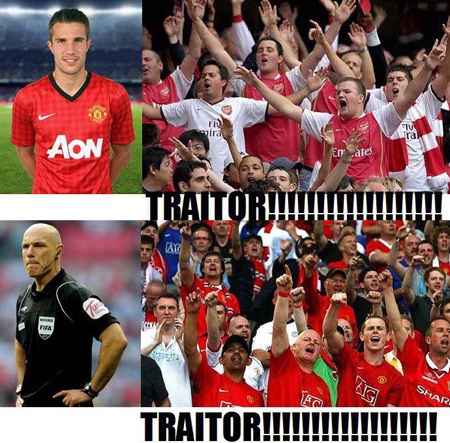 Biếm họa về “kịch sĩ” David Luiz - 11 Trong mắt CĐV MU, Howard Webb là “kẻ phản bội”
