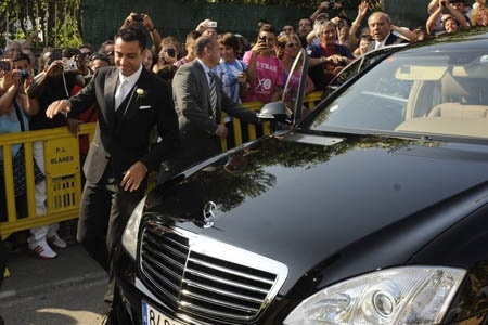 Chú rể Xavi với niềm hạnh phúc trong đám cưới