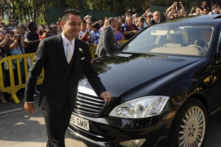 Chú rể Xavi với niềm hạnh phúc trong đám cưới