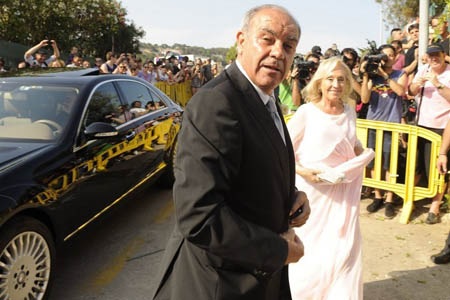 Cha mẹ của Xavi trong lễ cưới của cậu con trai