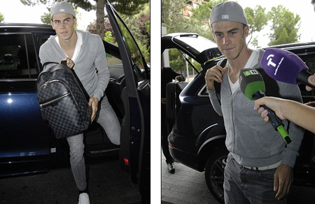 Ronaldo, Bale “tay bắt mặt mừng” trong lần đầu gặp nhau - 1 Sau đợt tập trung cùng ĐT xứ Wales, Bale đã tới Madrid