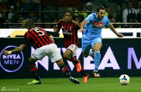 Balotelli đá hỏng penalty, AC Milan thúc thủ trước Napoli - 1 AC Milan ngậm ngùi thất bại trước Napoli