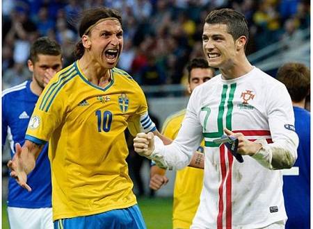 C.Ronaldo và Ibra mang về vai sự kỳ vọng của cả dân tộc