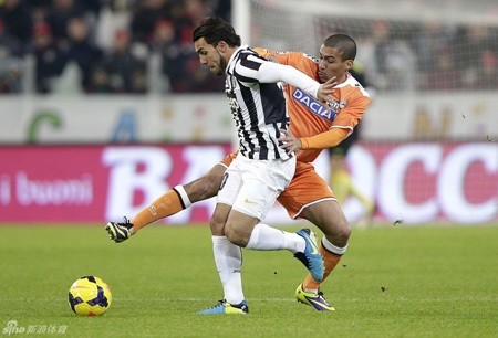 Hạ gục Udinese phút bù giờ, Juventus đóng đinh vào ngôi đầu - 1 Juventus nhọc nhằn vượt qua Udinese