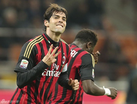 Kaka lập cú đúp, AC Milan đại thắng trước Chievo - 1 AC Milan xuất
sắc vượt qua Chievo