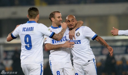 Đả bại “hiện tượng” Hellas Verona, Inter tiếp đà hồi sinh - 2 Đây là trận bất bại thứ 6 liên tiếp của Nerazzurri