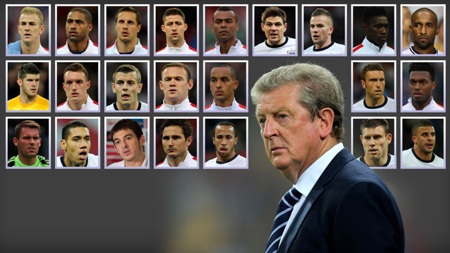 Tuyển Anh tụt
dốc do HLV Roy Hodgson triệu tập khá nhiều cầu thủ trẻ