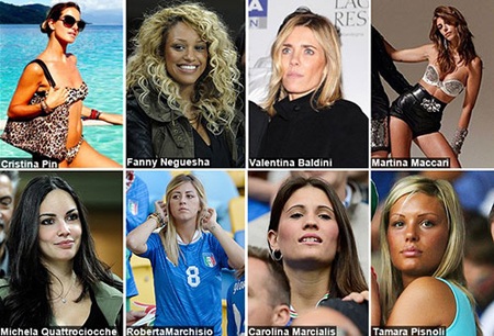 Tuyển thủ Italia được sex thoải mái ở World Cup - 1 Vợ và bạn
gái của các tuyển thủ Italia được phép ở chung khách sạn của đội