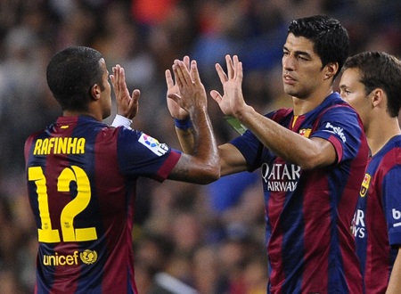 Luis Suarez
ra mắt Barcelona