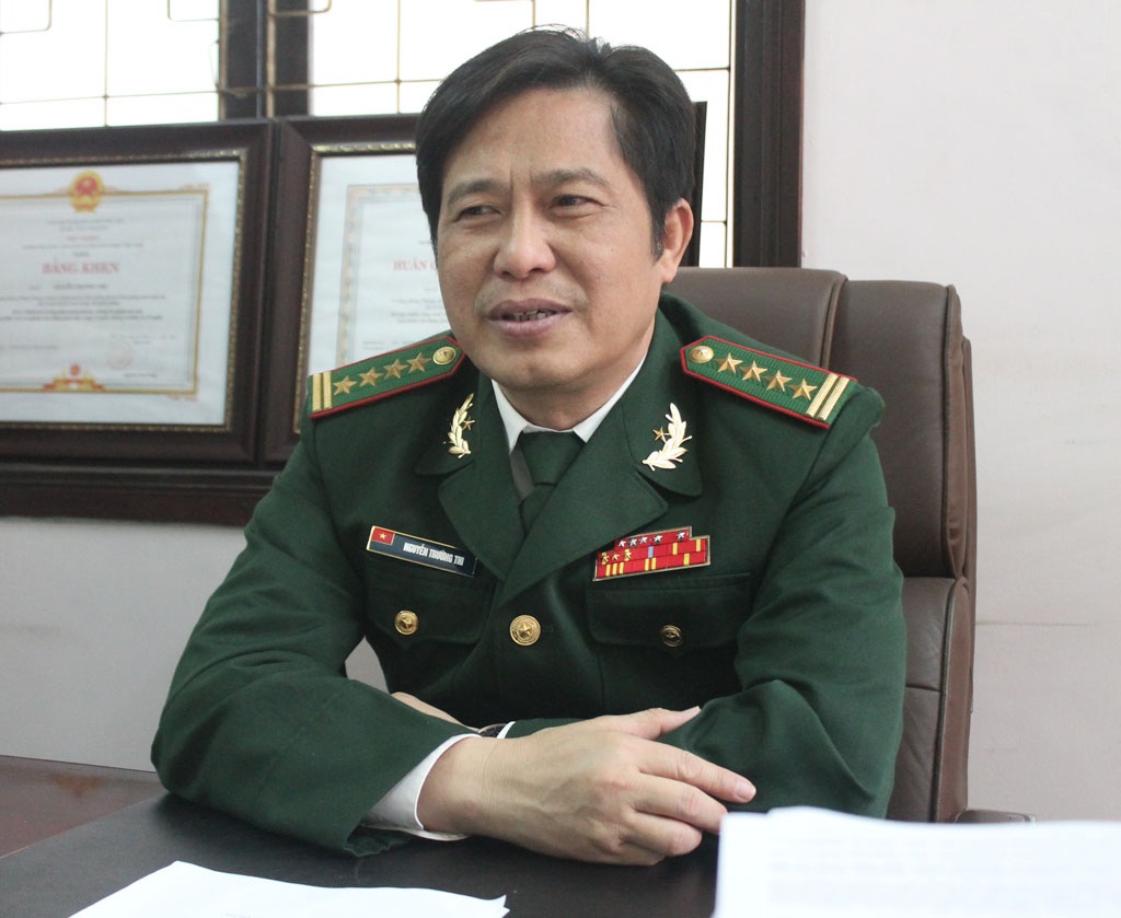 Lính đánh án ma túy mang quân hàm xanh - 1 Đại tá Nguyễn Trường Thi - Trưởng phòng Phòng chống tội phạm ma túy BĐBP Nghệ An.