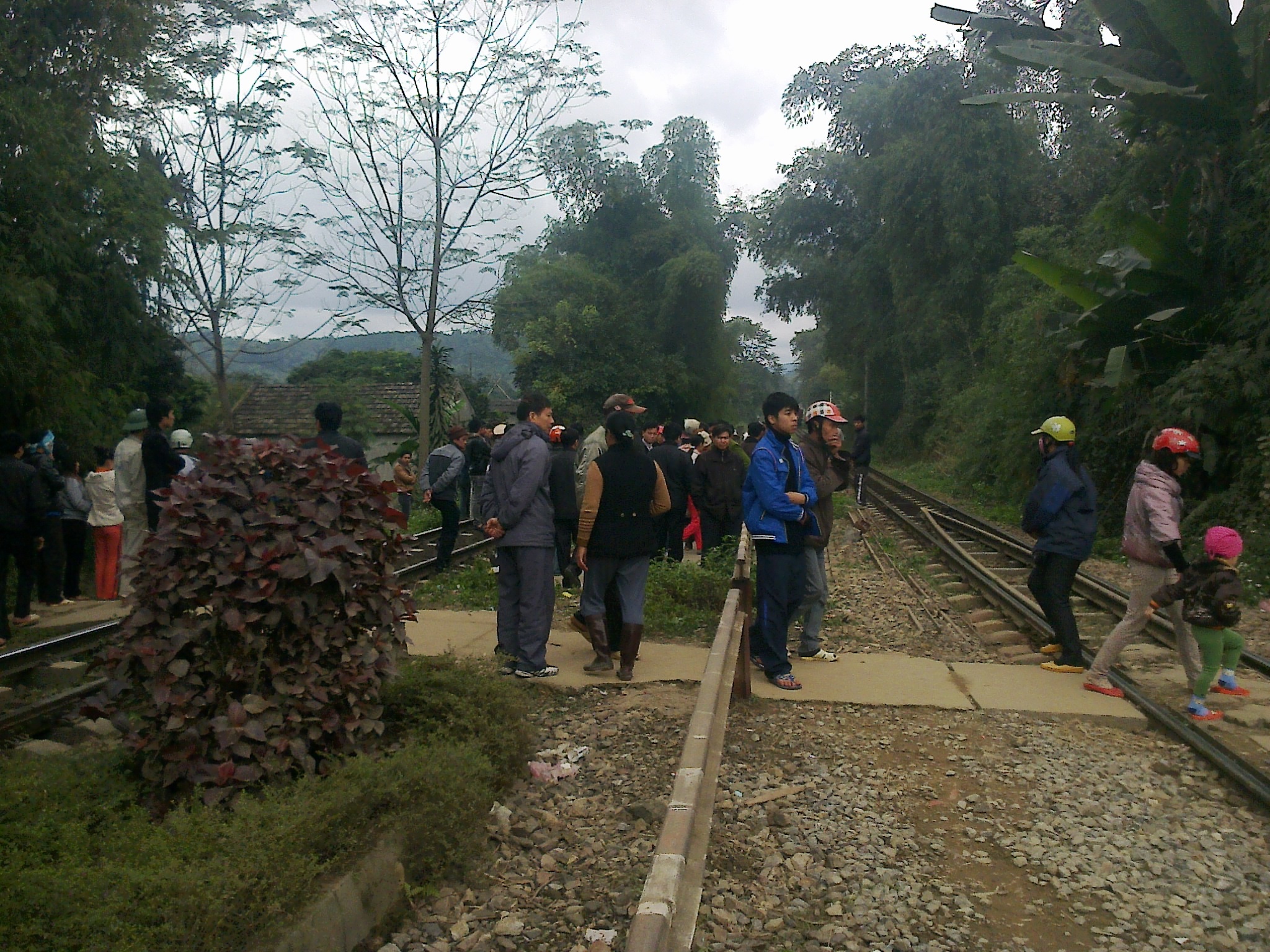 Khu vực xảy ra vụ tai nạn làm bà N. T. B. thiệt mạng