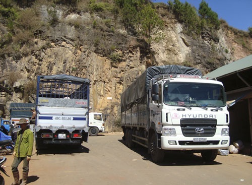 Những chiếc xe sau khi “ăn hàng” đã sẵn sàng lên đường