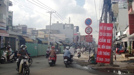 Lộ trình giao thông mới cho xe ô tô qua đường Lũy Bán Bích - 1 Ôtô bị hạn chế lưu thông qua đường Lũy Bán Bích và di chuyển theo lộ trình thay thế