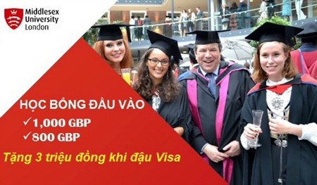 Học bổng đầu vào 1.000 Bảng Anh tại đại học hiện đại nhất London - 3 Học bổng trường Đại học Middlesex
