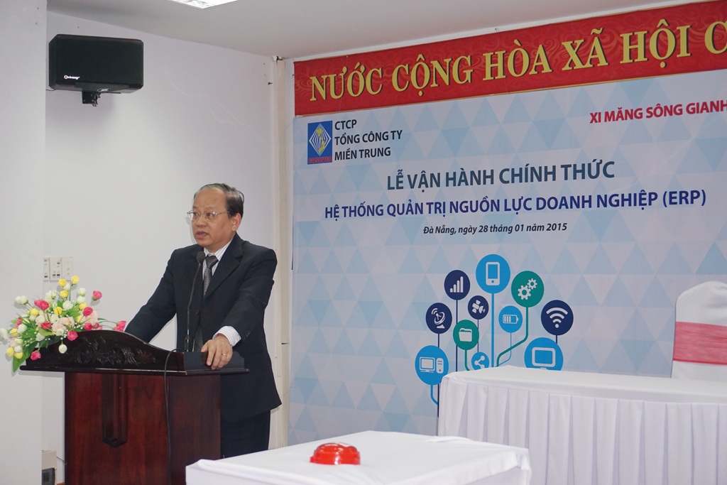 Xi măng Sông Gianh và mục tiêu chinh phục thị trường châu lục - 2  TGĐ Nguyễn Trung Hậu phát động vận hành hệ thống quản trị