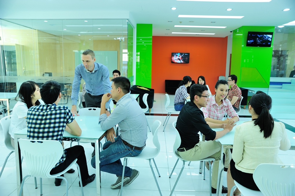  Môi trường học sử dụng 100% Anh ngữ giúp học viên tiến bộ nhanh chóng