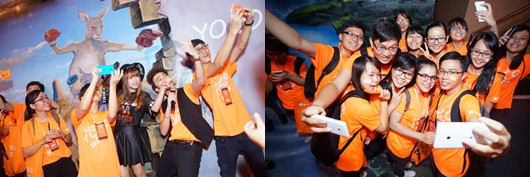 Ngày hội Yolo selfie hết mình cùng sao Việt - 2 Yolo selfie cực “nhắng” với tranh 3D cùng Khởi My và Minh Xù