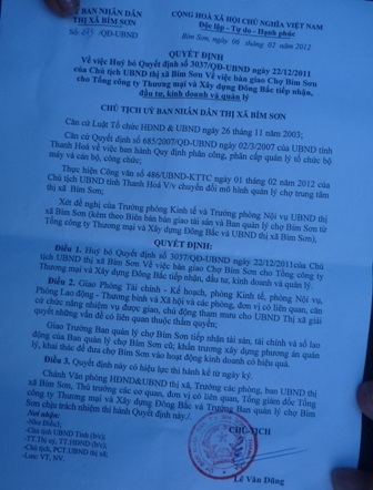 Vụ 800 tiểu thương giữ chợ: Hủy hợp đồng bán chợ cho tư nhân - 1