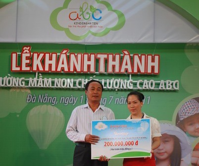 Trường mầm non ABC ủng hộ 600 triệu đồng cho các tổ chức xã hội - 1 Trường mầm non ABC ủng hộ 600 triệu đồng cho các tổ chức xã hội - 1