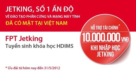 Ưu đãi 300 triệu đồng học phí từ FPT Jetking - 1 Ưu đãi 300 triệu đồng học phí từ FPT Jetking