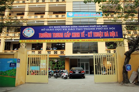 Trường Trung cấp Kinh tế - Kỹ thuật Hà Nội I thông báo tuyển sinh - 1 Khuôn viên Trường Trung cấp Kinh tế - Kỹ thuật Hà Nội I.