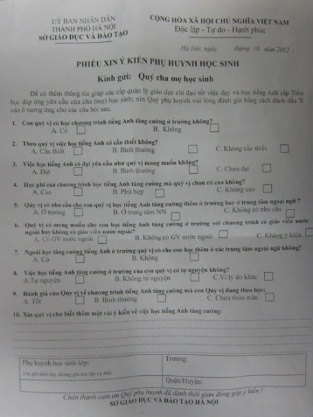 Dạy tiếng Anh liên kết ở tiểu học: “Ép” theo kiểu tự nguyện - 2 Ông Phạm Xuân Tiến - Trưởng phòng Giáo dục tiểu học (Sở GD-ĐT Hà Nội).