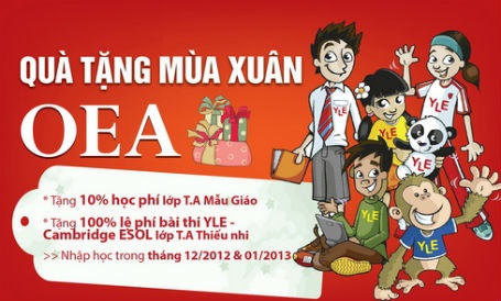 Quà Tặng Mùa Xuân OEA 2013: Vui học đầu xuân - Kết nối tri ân!