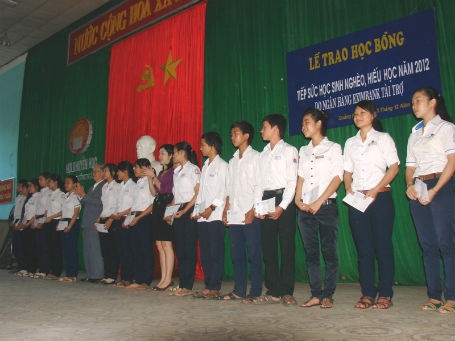 Lễ trao học bổng.