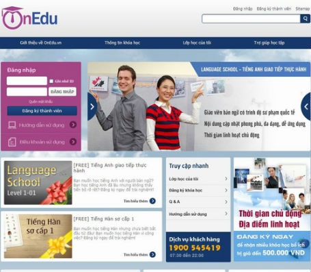 Thử nghiệm dịch vụ đào tạo trực tuyến www.OnEdu.vn