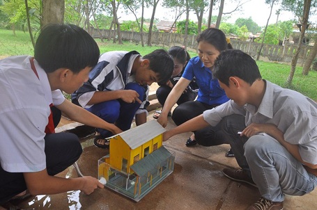 Nhà cấp 4 xây theo mô hình chống bão của cặp vợ chồng trẻ người Quảng Ngãi