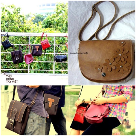 Khởi nghiệp từ môi trường Đại học Anh Quốc VN - 2 Những chiếc túi xinh xắn là sản phẩm của Shop Thủ Công Tay Việt do Hoàng Linh làm chủ