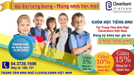 Ưu đãi tưng bừng - Mừng năm học mới - 1 Ưu đãi tưng bừng - Mừng năm học mới