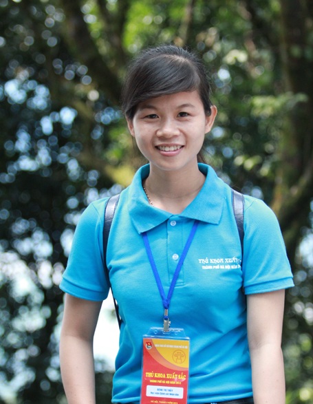 Thủ khoa “kép” Học viện Cảnh sát nhân dân Nguyễn Thị Thủy.