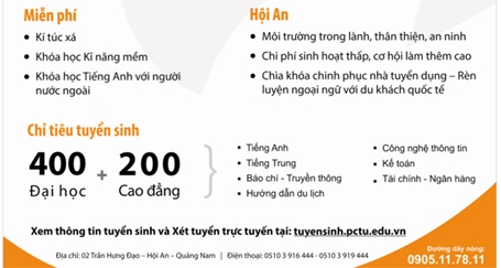 Đại học Phan Châu Trinh thông báo xét tuyển năm 2013 - 2 Thời gian nhận hồ sơ xét tuyển