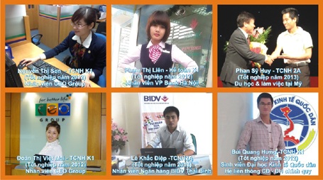 Hình ảnh một số sinh viên sau khi tốt nghiệp Trường Cao đẳng Đại Việt.