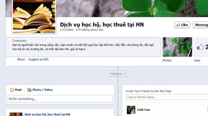 Bi hài cảnh học thuê - 1 Quảng cáo học hộ, học thuê nhan nhản trên mạng và nơi công cộng. (Ảnh minh họa)