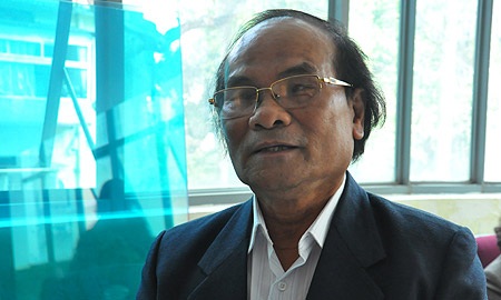 “Đừng vội mừng khi học sinh Việt Nam vượt Mỹ” - 2 GS Đinh Quang Báo. (Ảnh: Văn Chung)