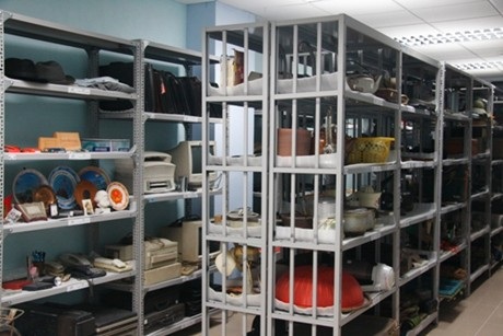 Bên trong một kho bảo quản tư liệu của Trung tâm Di sản các nhà khoa học Việt Nam. (Ảnh: Tiến Mạnh)