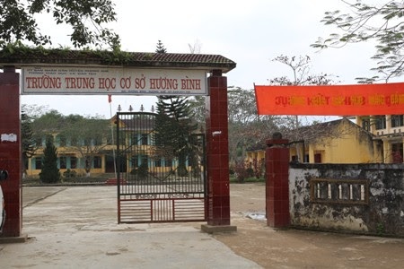 Báo cáo vụ việc thầy giáo tát học sinh thủng màng nhĩ - 1 Trường THCS Hương Bình nơi xảy ra sự việc