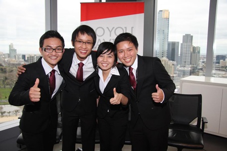 Tân sinh viên ngành Kinh doanh tại Đại học RMIT.