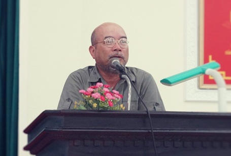 Xét tuyển nguyện vọng bổ sung - Thí sinh nên lựa chọn đại học nào? - 1 Thầy PGS,TS,KTS Phạm Đình Việt chủ nhiệm khoa Kiến trúc trường Đại học Đông Đô trong buổi tọa đàm