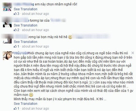 Cô giáo mầm non tương lai lên Facebook “xỉ vả” học trò - 4 Thảo - cô giáo mầm non tương lai chia sẻ: “