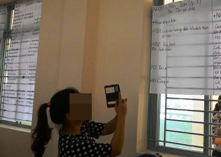 Nhận xét học sinh: Thực hiện bằng cách đối phó? - 2 Giáo viên TPHCM chụp lại hình ảnh bài nhận xét trong buổi tập huấn về nhận xét bằng cho điểm