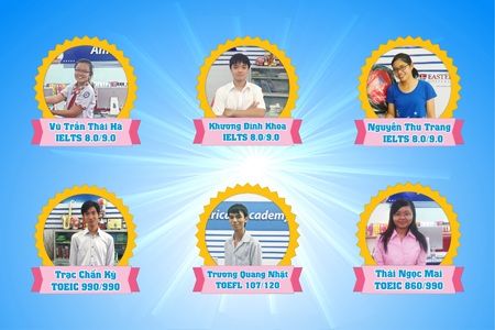 Hơn 92% học viên đạt điểm cam kết tại Active Learning Exam - 1 Hình ảnh các gương mặt vàng đạt thành tích cao của Active Learning Exam