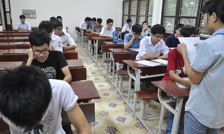 Đề xuất dùng môn văn xét tuyển ngành y - 1 Thí sinh thi vào ĐH Y Hà Nội năm 2014. (Ảnh: Văn Chung)